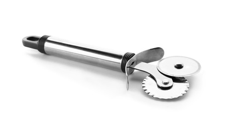 Roller knife on white background