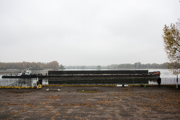 barge on the Dnieper