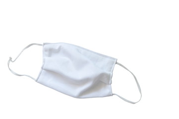 hygienic mask for protection nose and mouth on white background