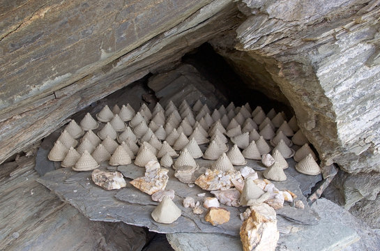 Mini stupas in Ladakh, India