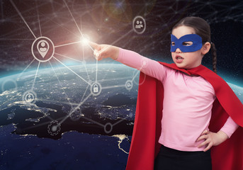 Personal data security concept. 3D rendering elements of this image furnished by NASA