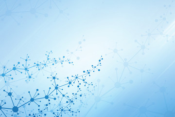 Abstract medical background with biological neural network