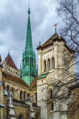 Fototapeta na wymiar St. Pierre Cathedral, Geneva, Swizerland