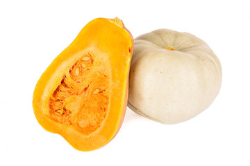 Pumpkin on white background
