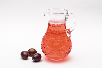 Fruit compote in a decanter