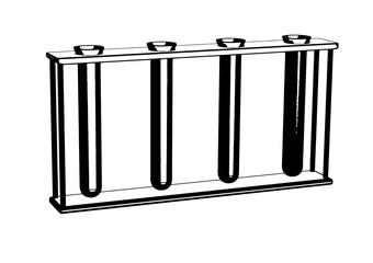 test-tube sketch vector sketch vector