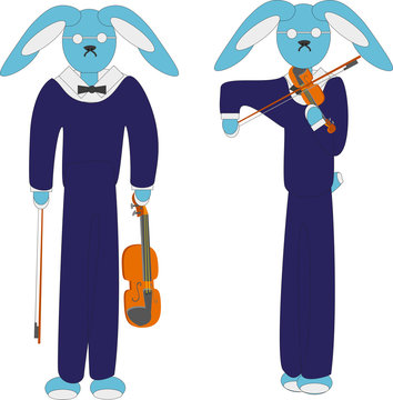 Hare violinist