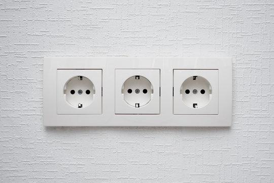 Electrical Sockets On A Wall