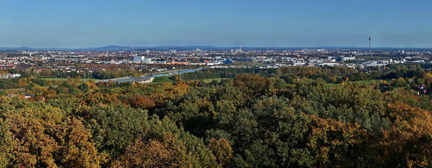 Blick aus der Vogelperspektive auf den Nürnberger Westen