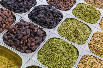 pistachios on display in store