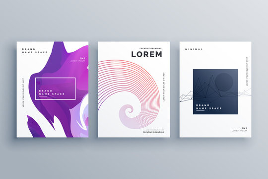 creative brochure design template in A4 size minimal style