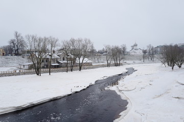 Winter Pskov. Russia.