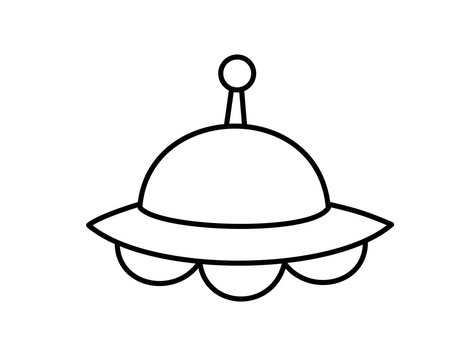 recommend clip art: UFO(線画)