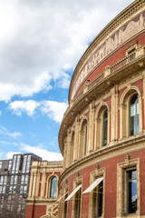 The Royal Albert Hall on a Cloudy London Day