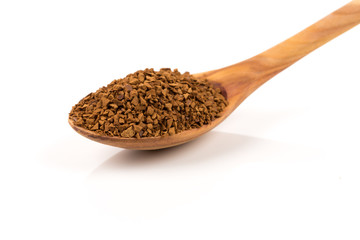 Pile of instant coffee grains