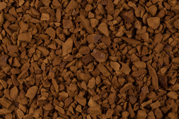 Pile of instant coffee grains