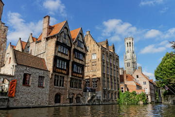 Fototapeta na wymiar Bruges, la Venise du nord, Belgique