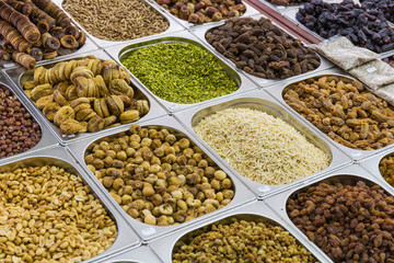pistachios on display in store