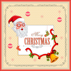 Merry Christmas holiday festival greeting background