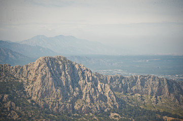 The views of the mountain range in southern Turkey. 8598