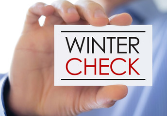 Winter Check - businesscard concept
