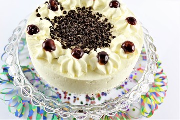 An image of a birthday cake - pie