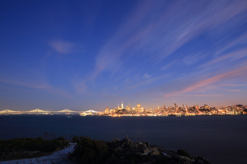 San Francisco Skyline - a view from The Alcatraz Island