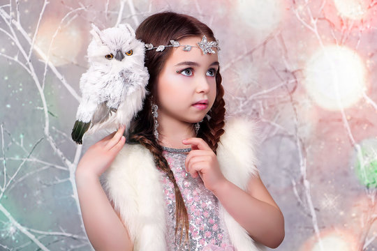 маленькая девочка - зимняя фея