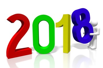 2018 New Year illustration