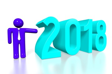 2018 New Year illustration