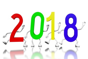 2018 New Year illustration