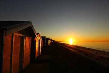 Scenic sunset at Safety Beach, Australia