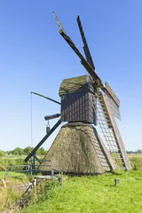 Zelfklevend Fotobehang Molens Historic scoop mill at Schleswig-Holstein, Germany