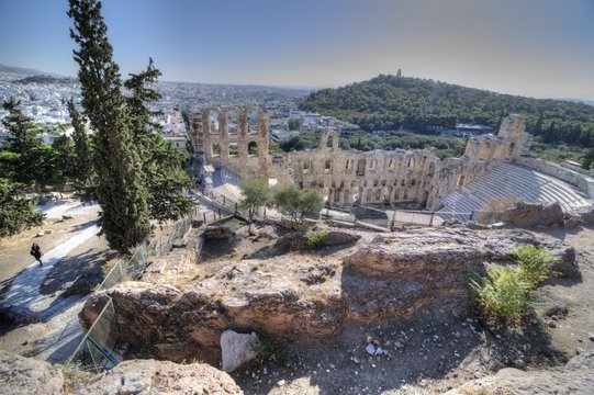 Odeon of Herodes Atticus in Athens, Greece.