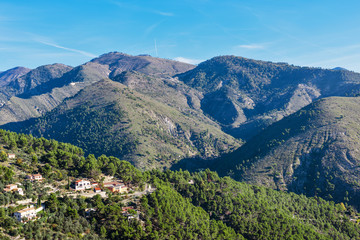 Fototapeta na wymiar Mountain old village Coaraze, Provence Alpes Cote d'Azur, France.