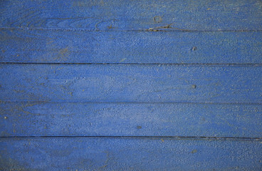 old wood background, blue