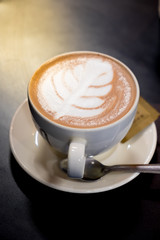 Hot coco latte arts