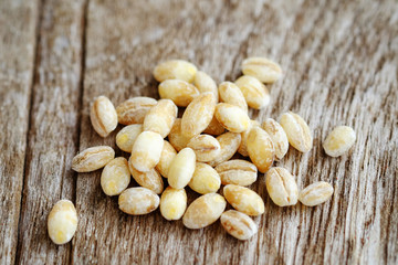 Healthy of pearl barley.