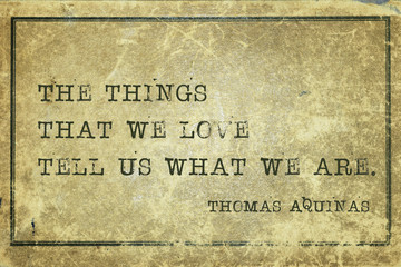 things we love Aquinas