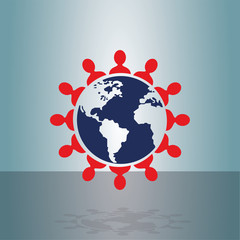 World leaders and human rights.Vector illustrations