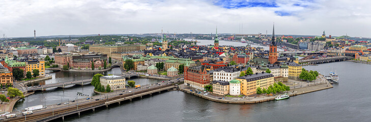 Naklejka premium Panorama of Stockholm, Sweden