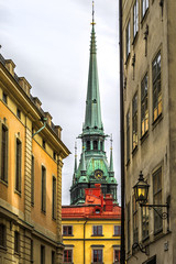 German Church in Gamla Stan (Old Town) in Stockholm Sweden