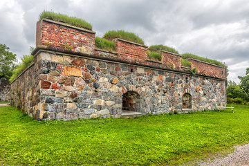 Suomenlinna  or Sveaborg fortress. Helsinki. Finland