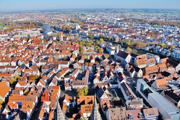 Obraz premium Ulm, Blick vom Münsterturm