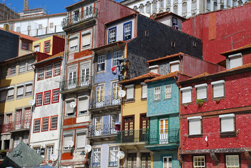 Typical old houses in Porto, Portugal