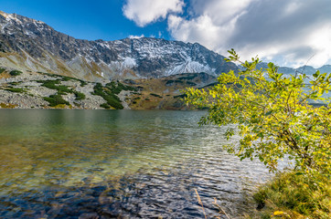 Naklejka na ściany i meble Tatra mountains, Przedni Staw lake