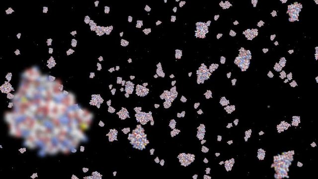 Model of molecules able to loop