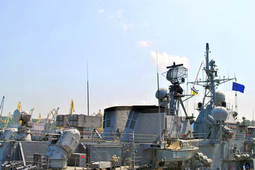 photo of a warship