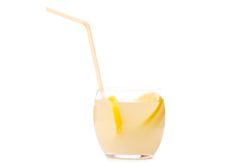 Glass of lemonade lemon
