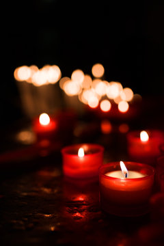 Candle lights with bokeh